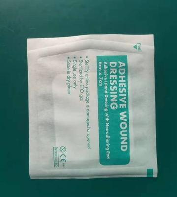 Niet-steriele Gauze Adhesive Wound Dressings Non Geweven 6x7