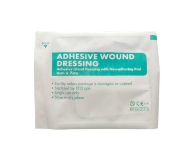 Niet-steriele Gauze Adhesive Wound Dressings Non Geweven 6x7