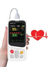5v pediatrische Handbediende Draagbare de Gezondheidszorgmedische uitrustingen van Impulsoximeter